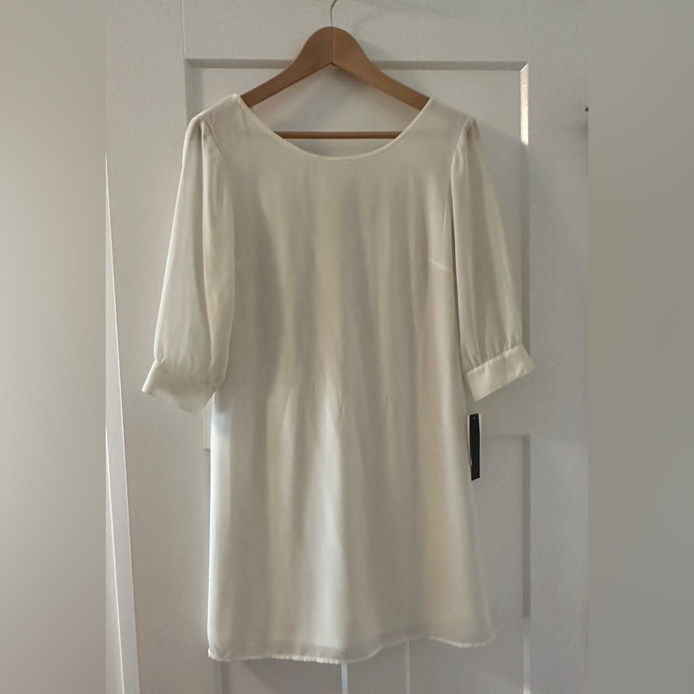 Cream Dress with bow